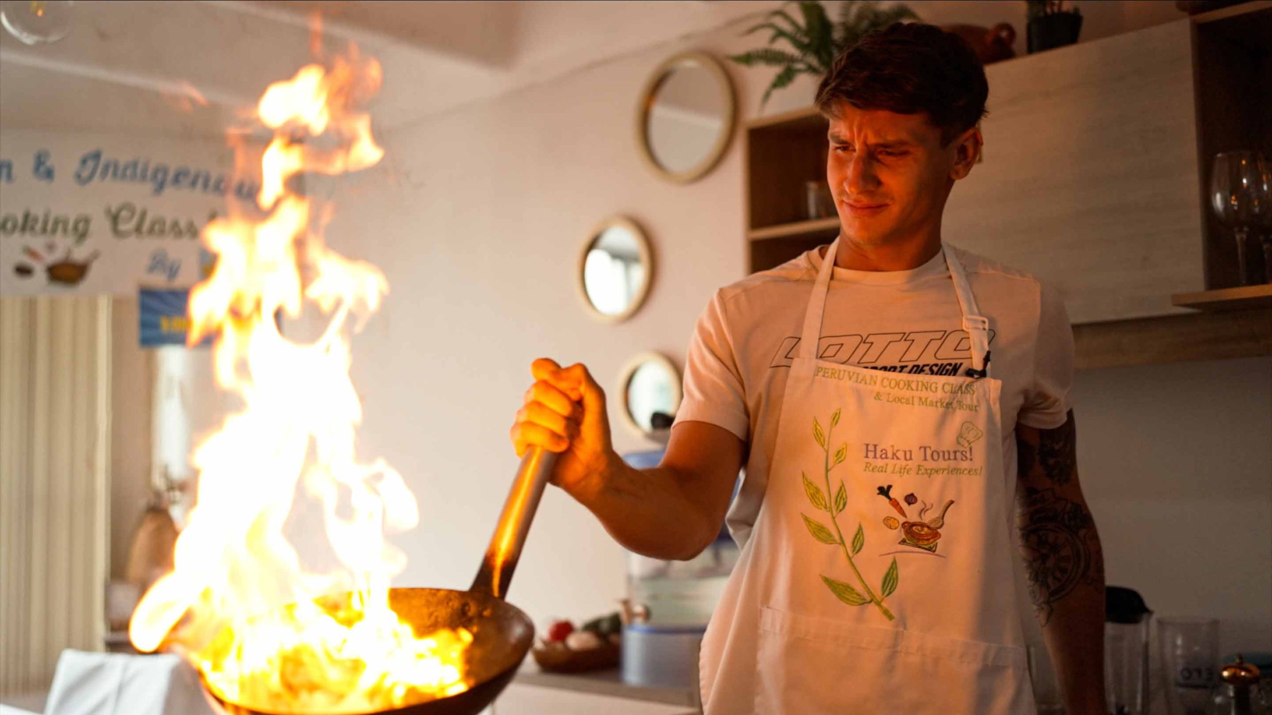 De Jong, Ugo Carabelli Try Hand At Peruvian Cooking Class