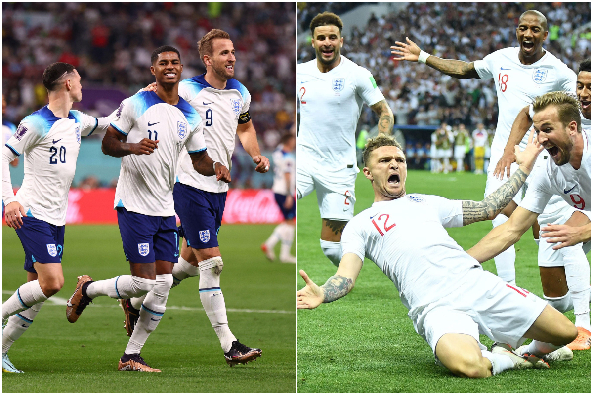 Marcus Rashford’s free kick was the first scored at a World Cup since Kieran Trippier’s in 2018