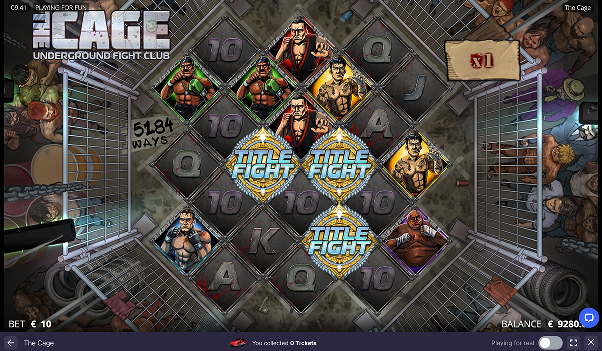 Fight Through the Ranks and Come Out a Champ in the Cage Slot!