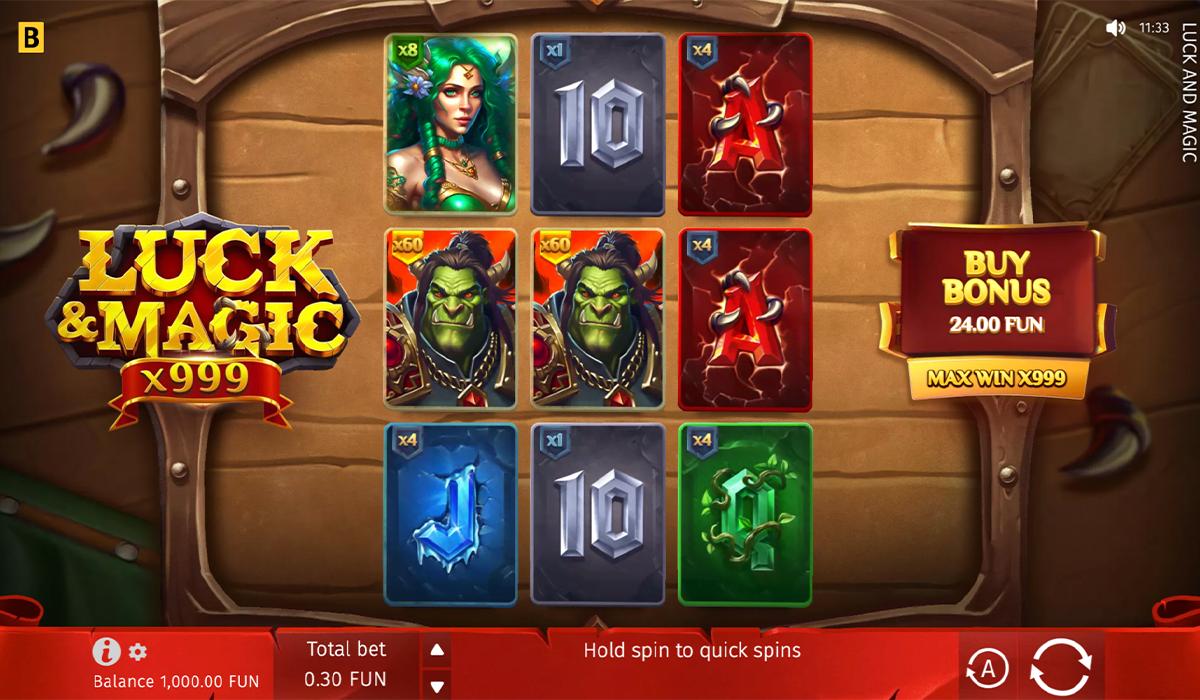 Cast a Winning Spell in Luck & Magic Slot