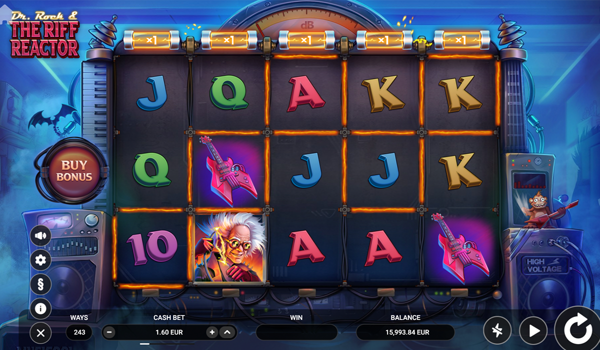 Generate Electrifying Wins with Dr. Rock & the Riff Reactor Slot