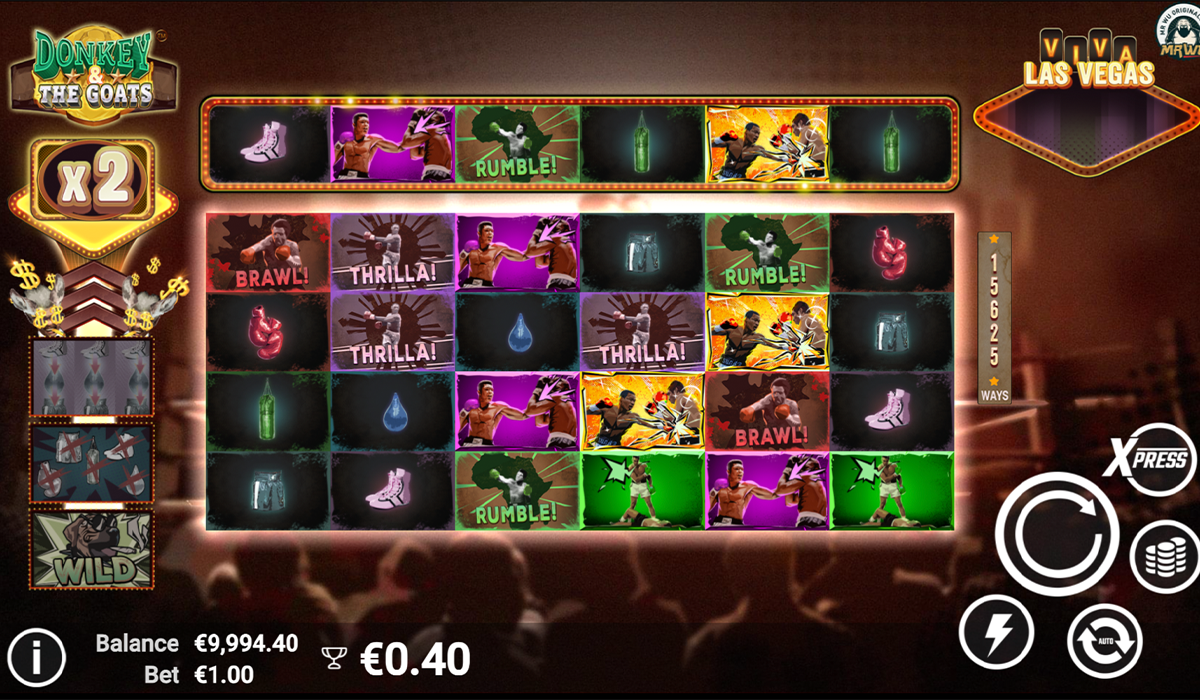 The Champ is Here in Donkey and The GOATS Slot