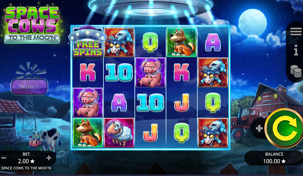 Shake Your Milk-Maker for Moolah in Space Cows to the Moon Slot!